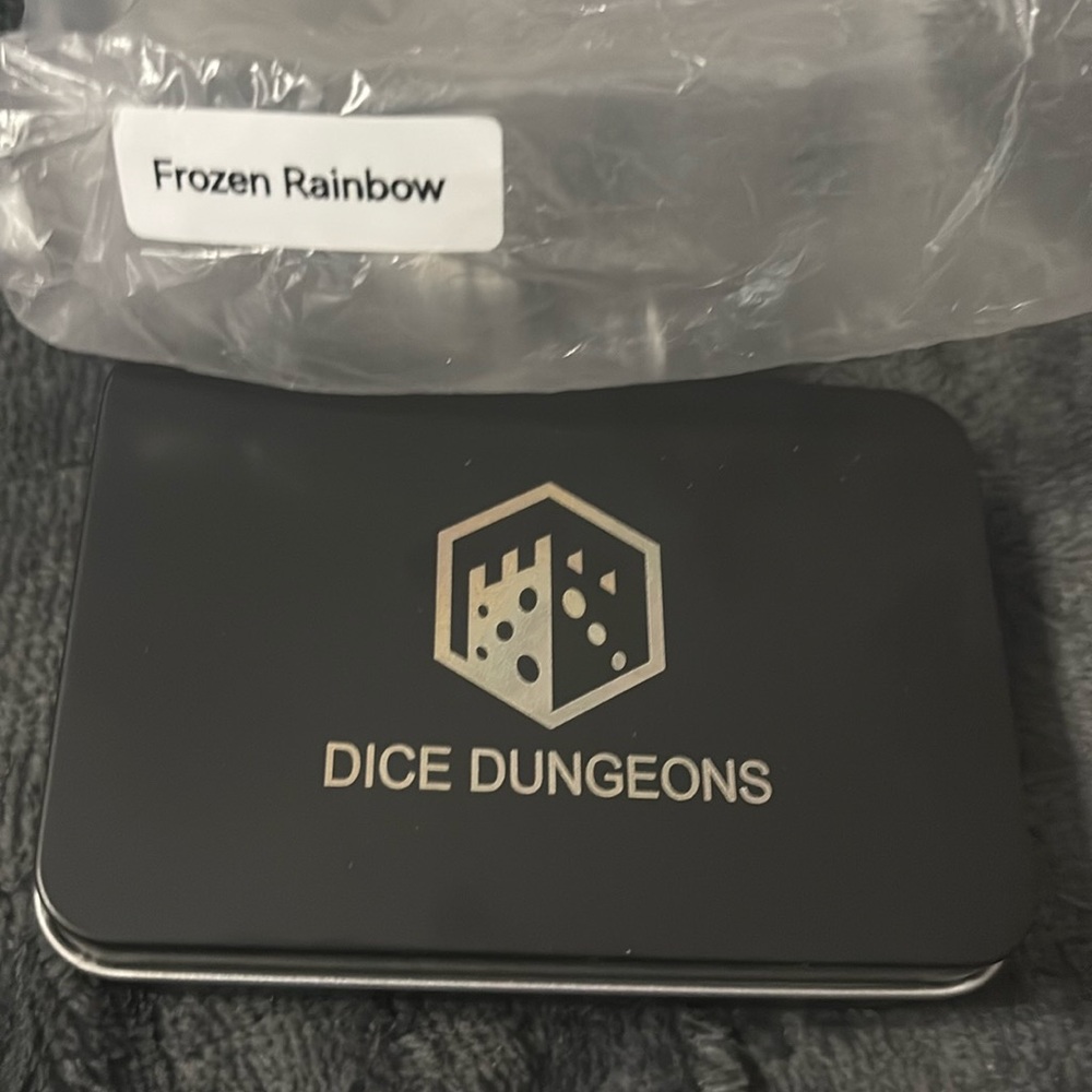 Dice Dungeons Frozen Rainbow Dice